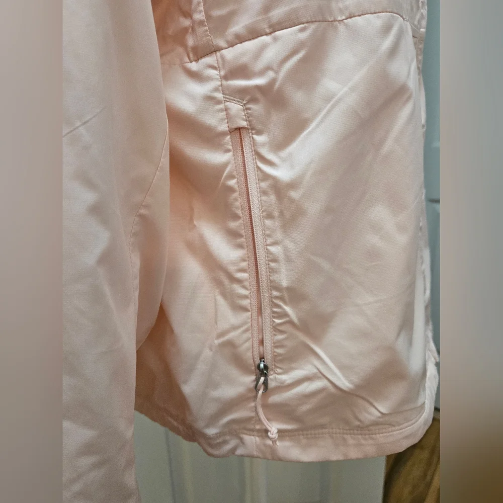 The North Face Women's Light Pink Hooded Windbreaker Jacket, Size L - Picture 9 of 16